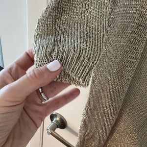 Gold/lace cardigan